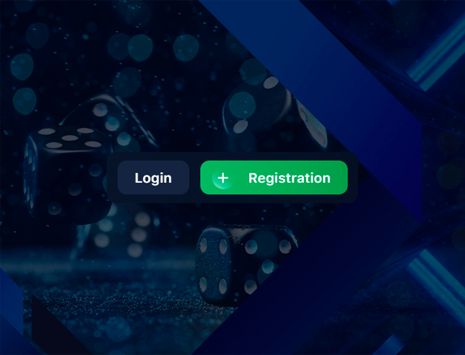 Login and account registration button