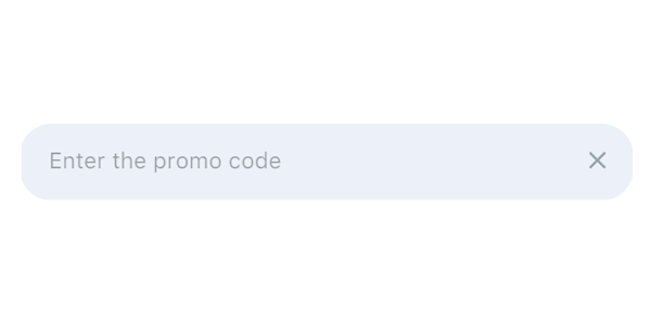 Entering a promo code