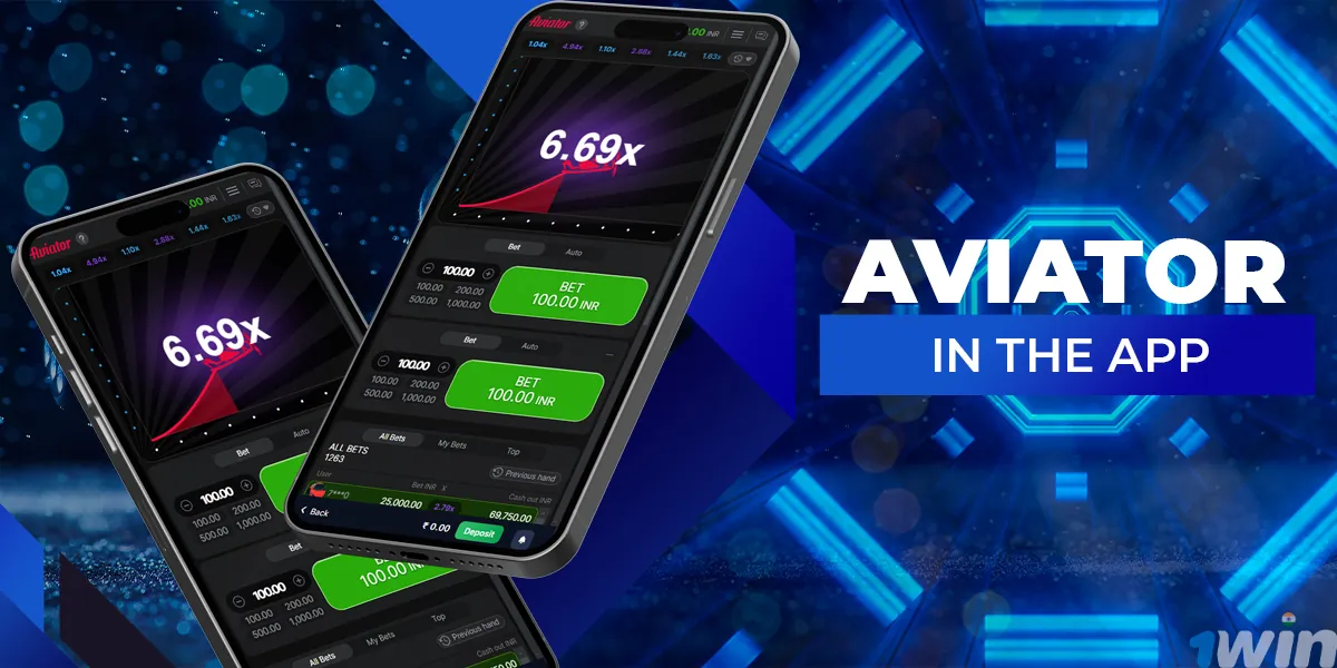 Play aviator right in the mobile app