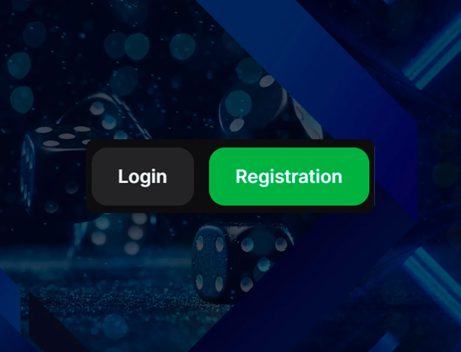 Button for logging in and registering an account.